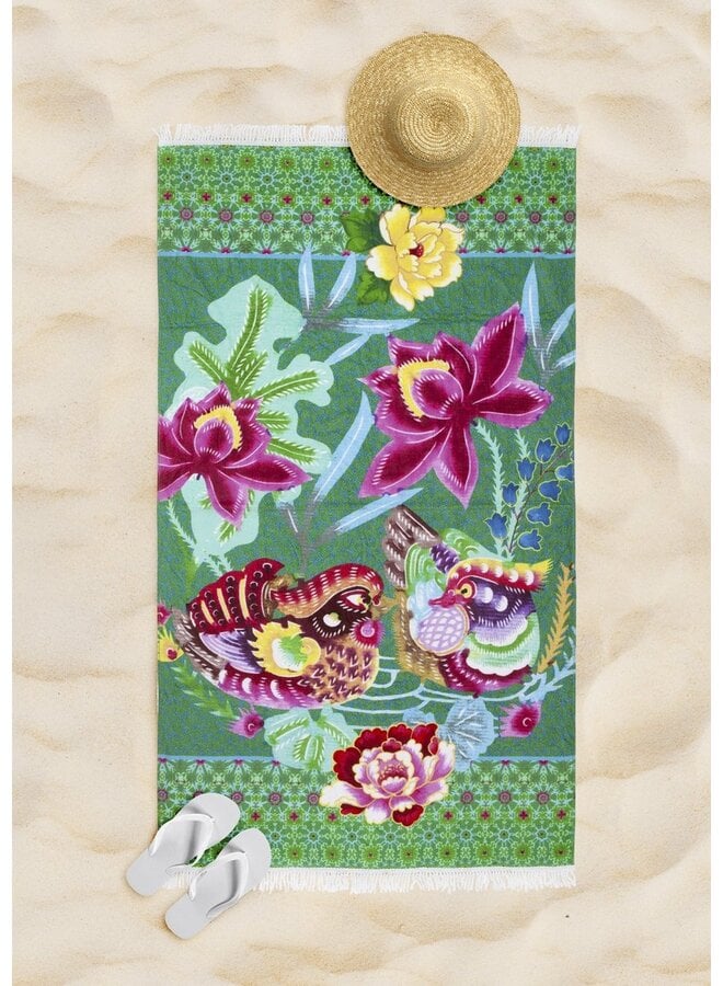 Happiness Strandlaken Harmony Groen - 100x180 - Velours
