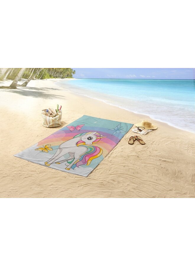 Good Morning Strandlaken Dash Multi - 75x150 - Velours