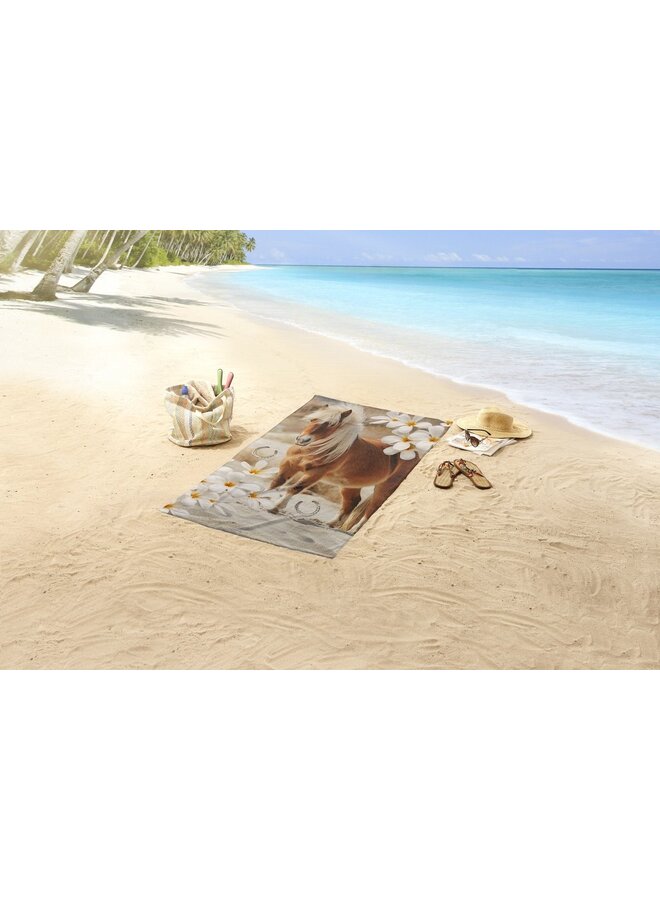 Good Morning Strandlaken Fabi Zand - 75x150 - Velours