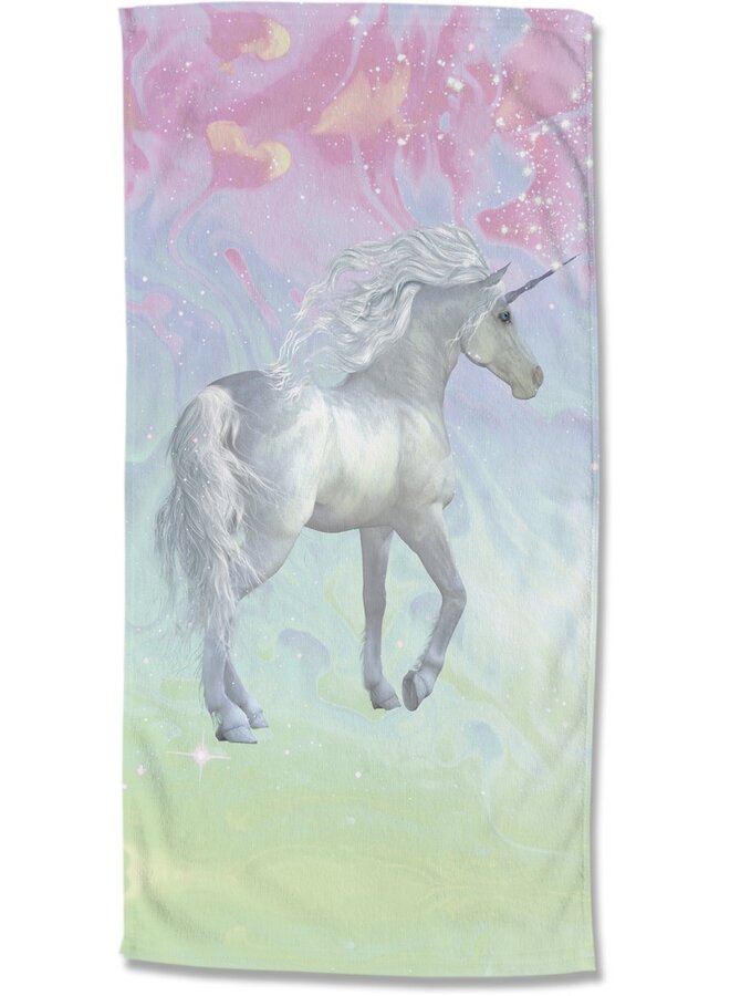 Strandlaken Unicorn Multi - 75x150 - Velours