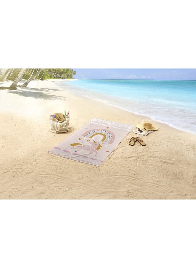 Good Morning Strandlaken Unilove Multi - 75x150 - Velours