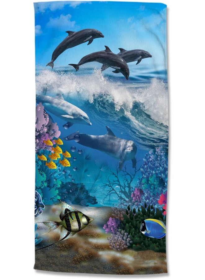 Good Morning Strandlaken Andre Blauw - 75x150 - Velours