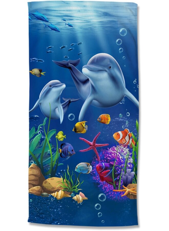 Strandlaken Mare Blauw - 75x150 - Velours