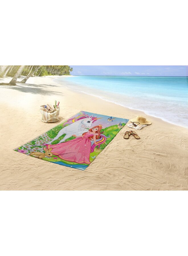 Good Morning Strandlaken Fairytale Multi - 75x150 - Velours