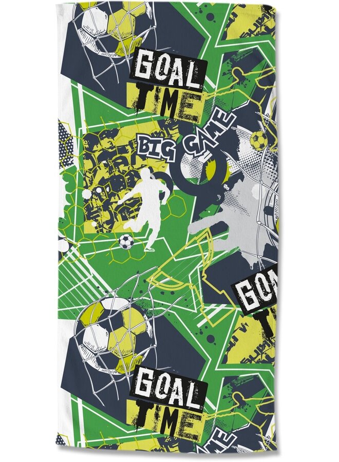 Good Morning Strandlaken Goaltime Groen - 75x150 - Velours