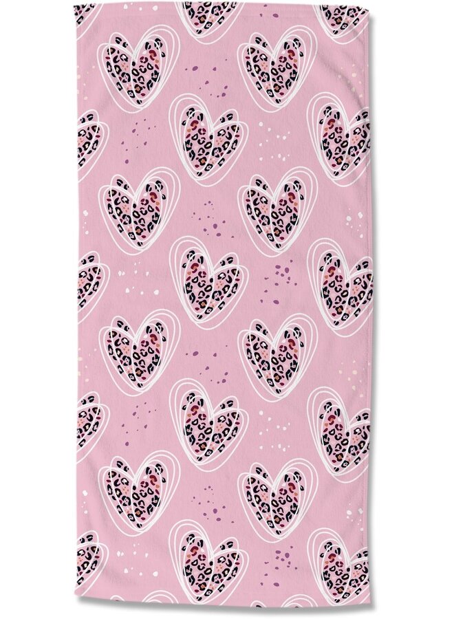 Strandlaken Kids Femke Roze - Velours
