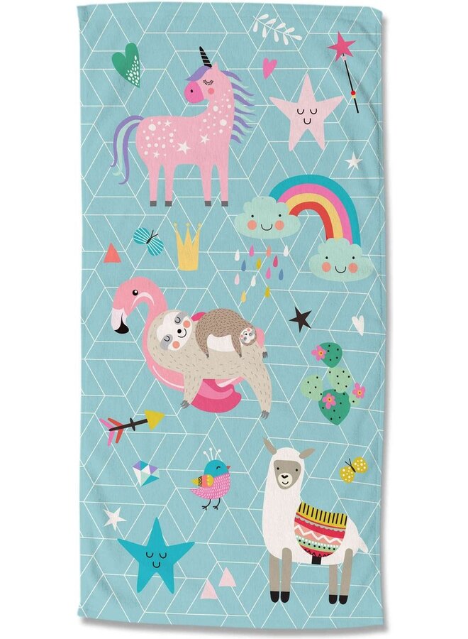 Good Morning Strandlaken Moody Aqua - 75x150 - Velours