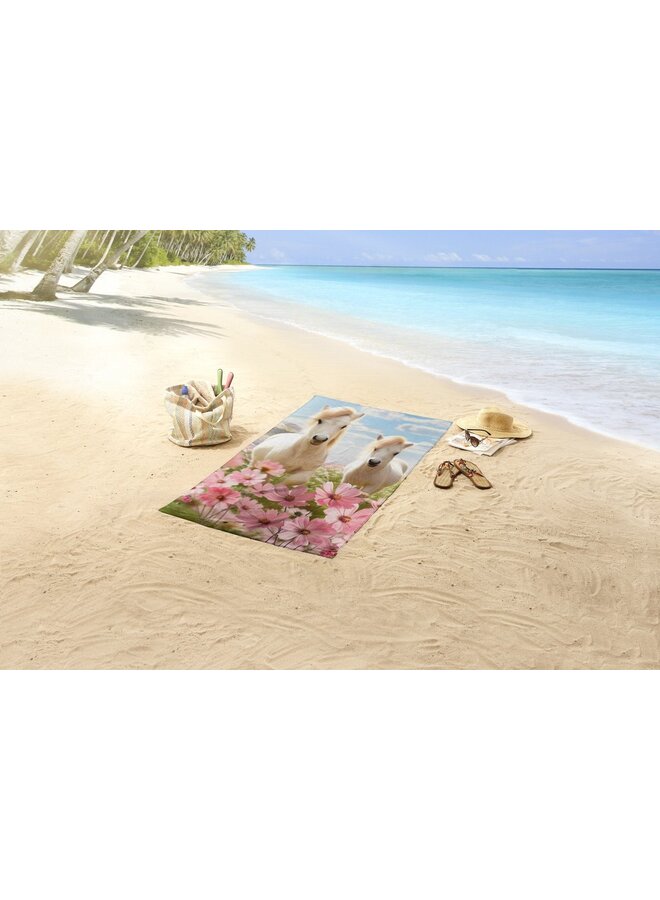 Good Morning Strandlaken Philou Roze - 75x150 - Velours