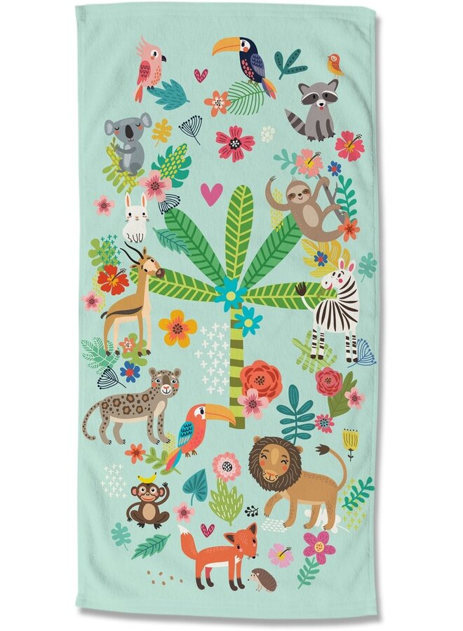 Strandlaken Happy Multi - 75x150 - Velours