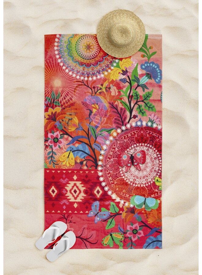 HIP Badlaken/Strandlaken Giselah Multi - 75x180 - Microvezel