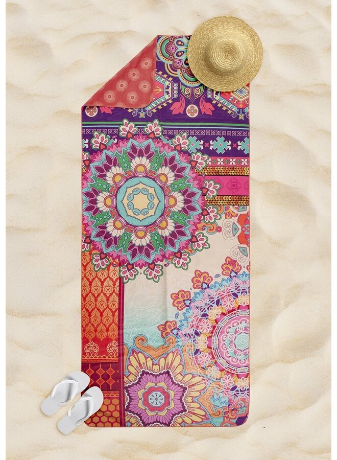 HIP Badlaken/Strandlaken Sherhia Multi - 75x180 - Microvezel