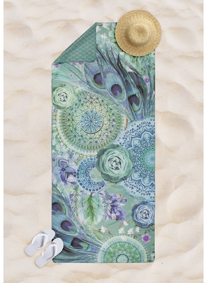 HIP Badlaken/Strandlaken Kari Groen - 75x180 - Microvezel