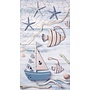 Good Morning Strandlaken Maritim Blauw - Velours