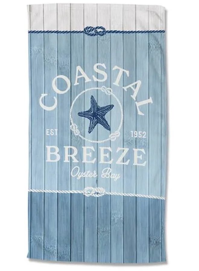 Good Morning Strandlaken Breeze Blauw - 100x180 - Velours