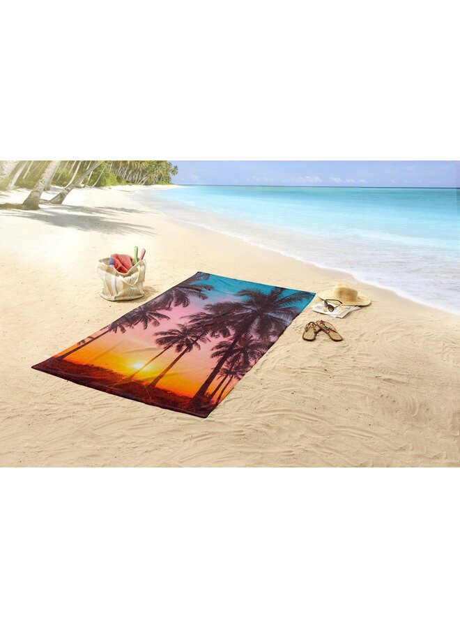 Good Morning Strandlaken Bora Bora Multi - 100x180 - Velours