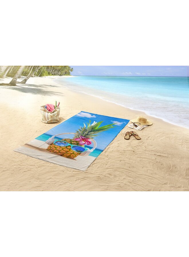 Good Morning Strandlaken Pineapple Multi - 100x180 - Velours