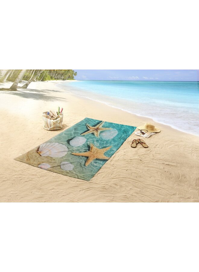 Good Morning Strandlaken Beachvibe Multi - 100x180 - Velours