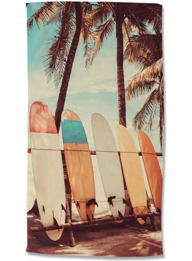 Strandlaken Surfboard Multi - Velours