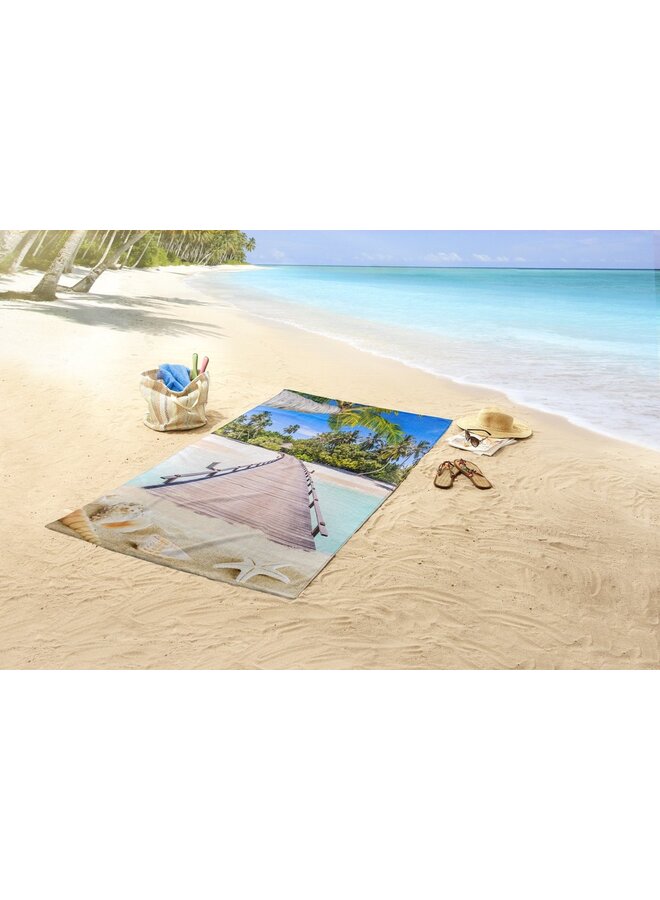 Good Morning Strandlaken Moana Multi - 100x180 - Velours