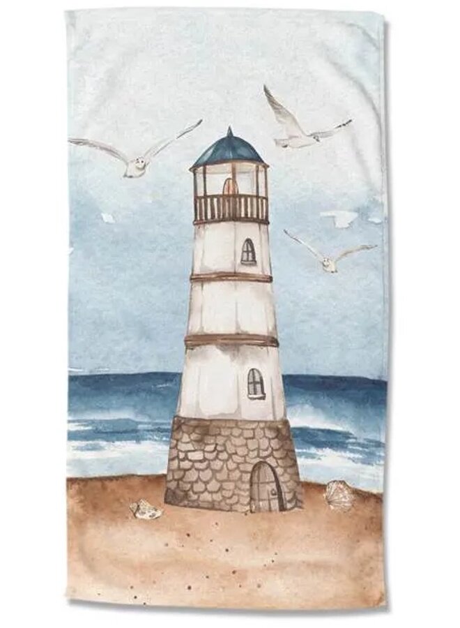 Strandlaken Berlin Blauw - 100x180 - Velours