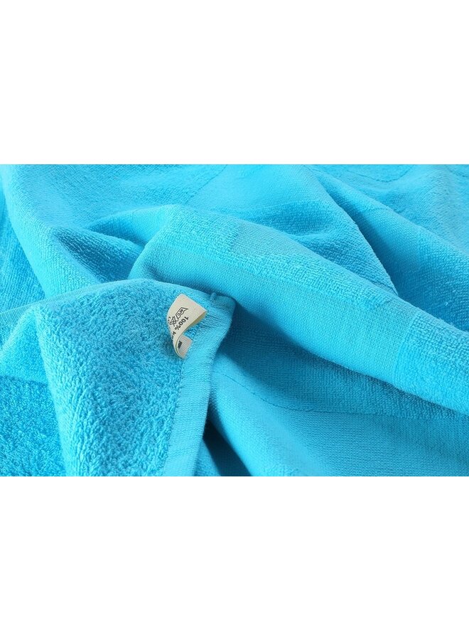 Lucca Strandlaken Reserved Aqua - 100x180 - Velours