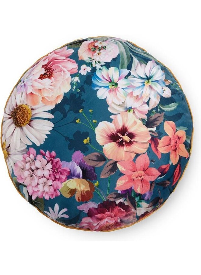 Descanso Sierkussen Gevuld Novara Petrol - 55 CM - Velvet