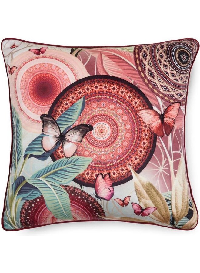 HIP Sierkussen Gevuld Jimena Rood - 50x50 - Velvet