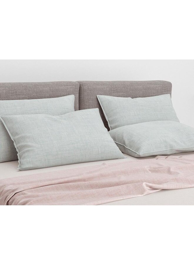 ZO! Home Sierkussenhoezen Lino (Set van 2) Mint Groen - 40x80 - Katoen