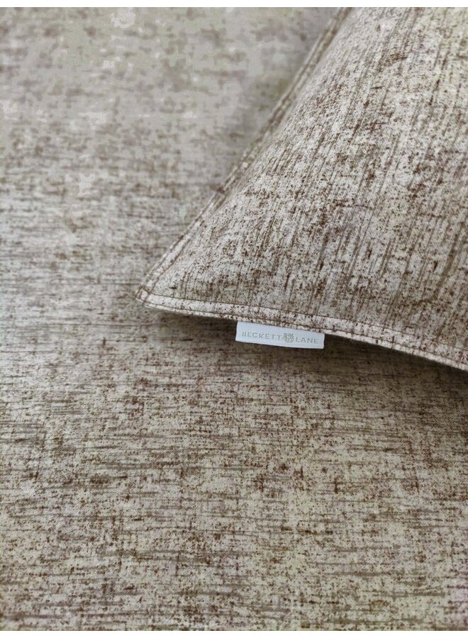 Heckett & Lane Sierkussenhoes Franela Taupe - Set Van 2 - Flanel