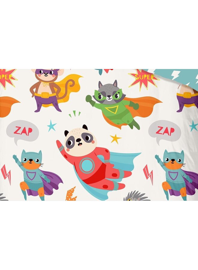 Good Morning Dekbedovertrek Kids Superhero Multi - Katoen