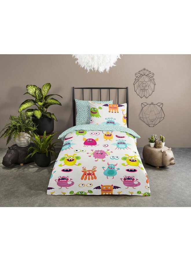Good Morning Dekbedovertrek Kids Booh Multi - Katoen