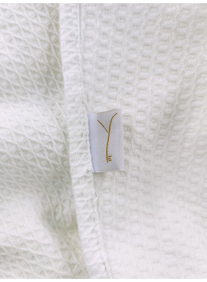 Yellow Sprei Lianne Wit - 180x260 - Katoen