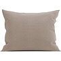 Heckett & Lane Sierkussenhoes Franela Taupe - 40x80 - Set Van 2 - Flanel