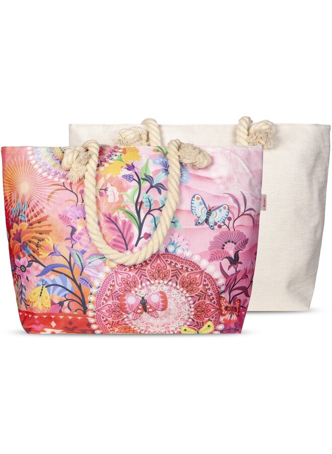 Strandtas/Handtas Giselah Multi - 43x60 - Linnen