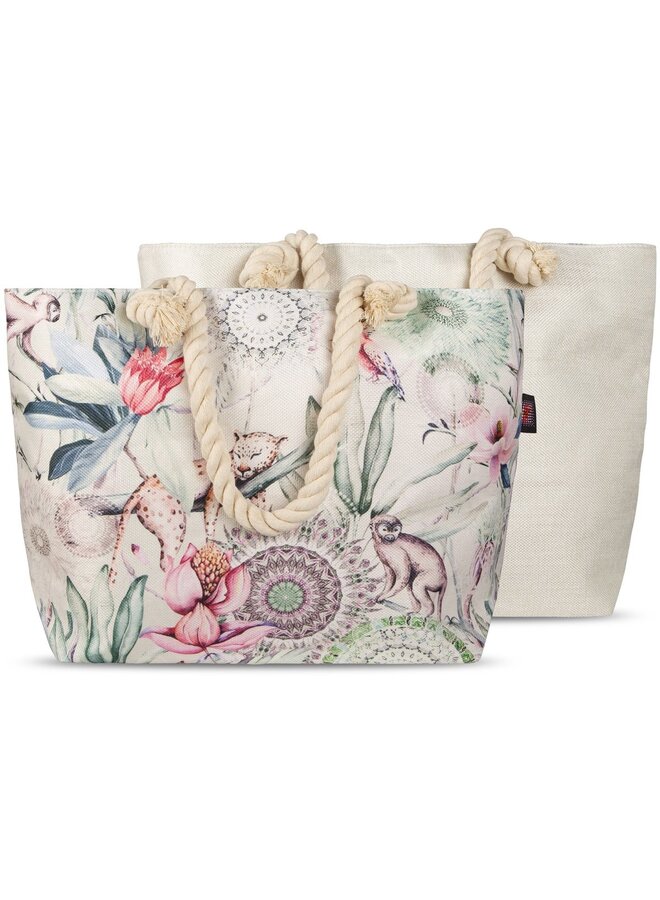 Strandtas/Handtas Wayan Multi - 43x60 - Linnen