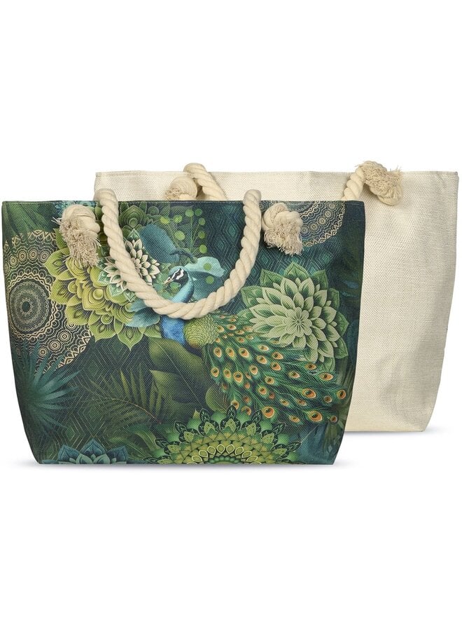 HIP Strandtas/Handtas Agatha Groen - Polyester