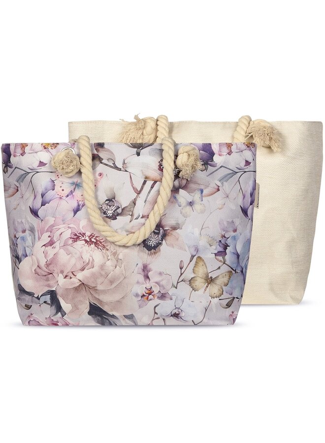 Descanso Strandtas/Handtas Colinda Grijs - 43x60 - Linnen