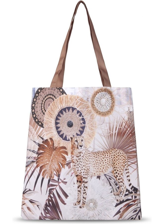 Boodschappentas/Schoudertas Raeni Taupe - 40x45 - Polyester