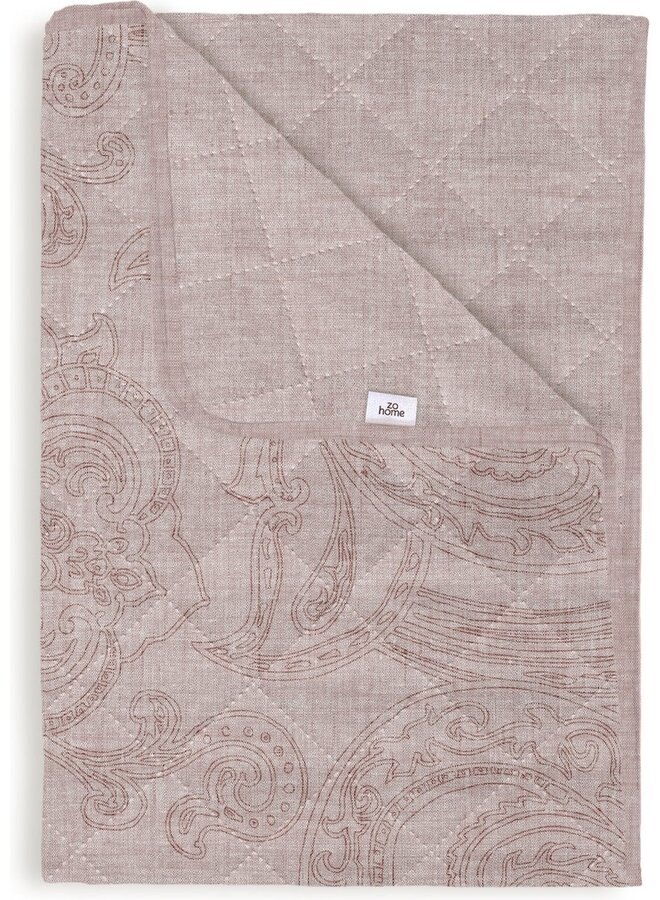 Sprei Paisley-di-Lino Roze - 270x260 - Polyester