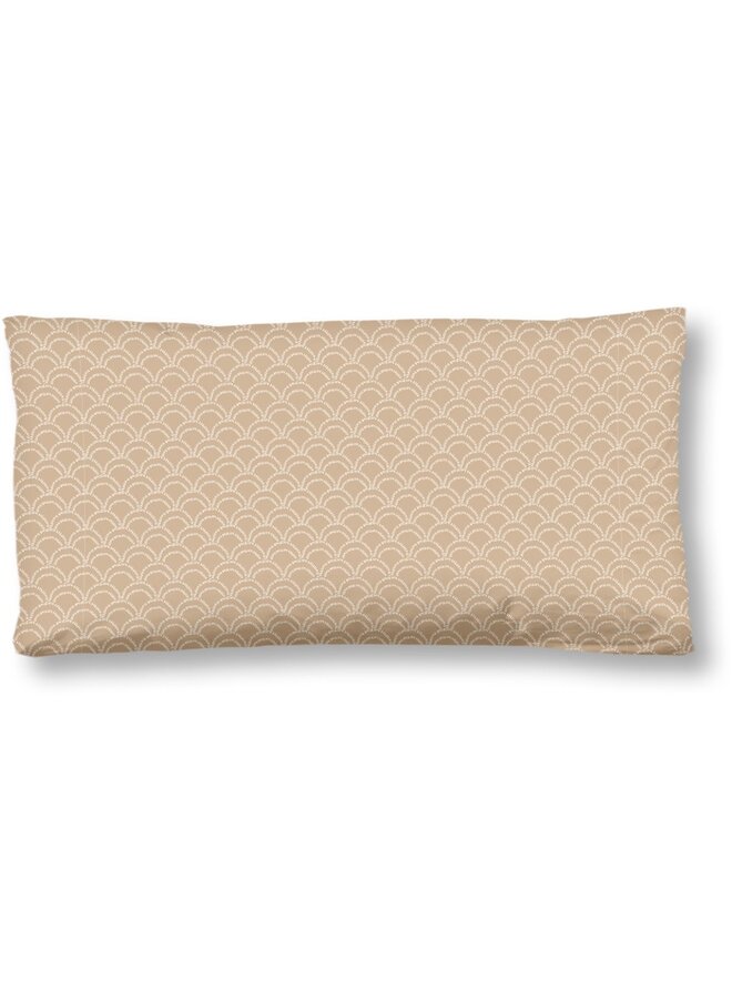 HIP Sierkussenhoezen (Set Van 2) Raeni Taupe - 40x80 - Katoensatijn