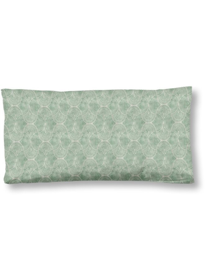 Sierkussenhoezen (Set Van 2) Wayan Groen - 40x80 - Katoensatijn