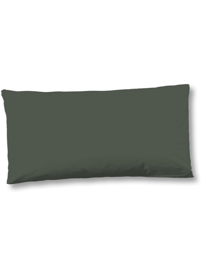 Sierkussenhoezen (Set Van 2) Olijf Groen - 40x80 - Katoensatijn