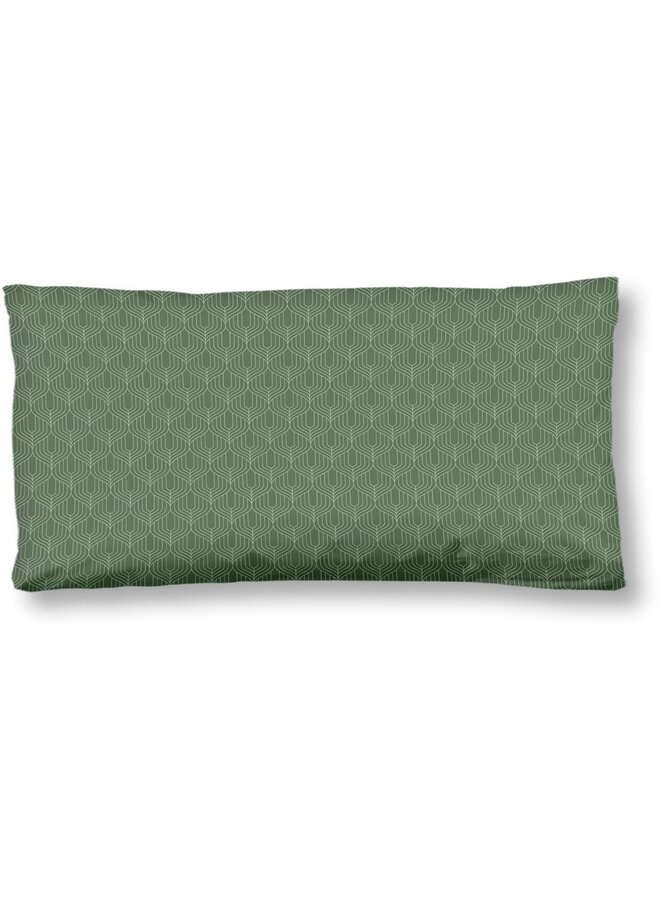 HIP Sierkussenhoezen (Set Van 2) Palay Groen - 40x80 - Katoensatijn