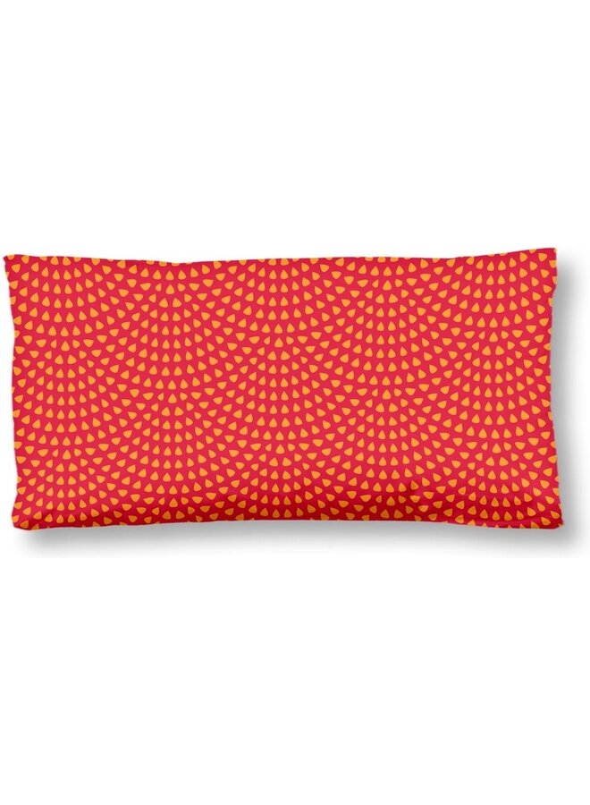 HIP Sierkussenhoezen (Set Van 2) Yuki Rood - 40x80 - Katoensatijn