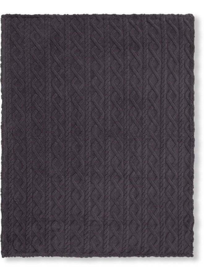 Descanso Plaid Jacquard Antraciet - Teddystof