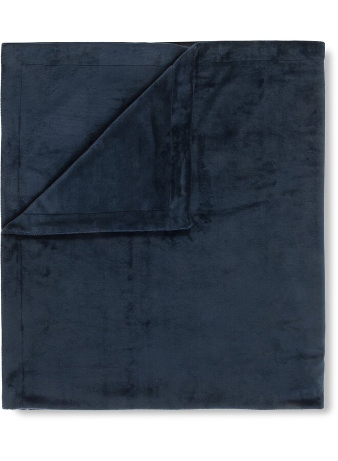 HIP Plaid Uni Blauw - 160x180 - Velvet