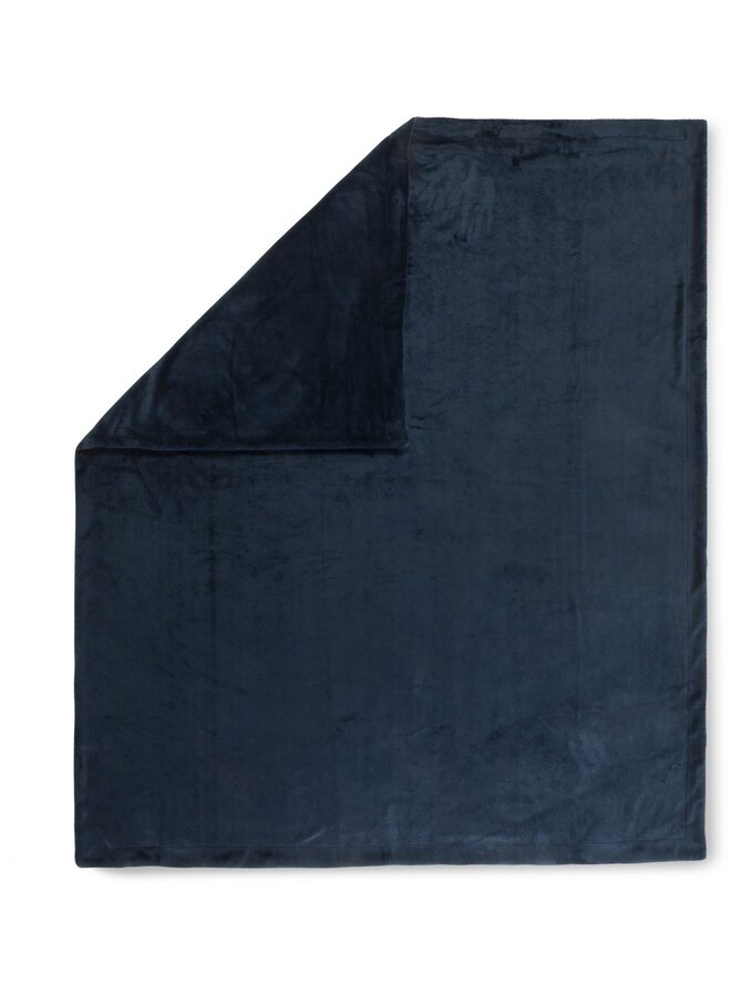 HIP Plaid Uni Blauw - 160x180 - Velvet