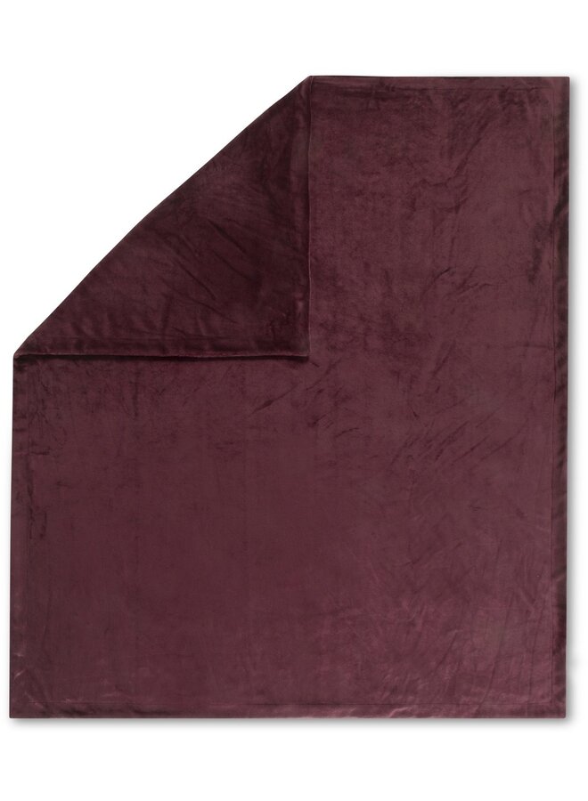 HIP Plaid Uni Bordeaux - 160x180 - Velvet