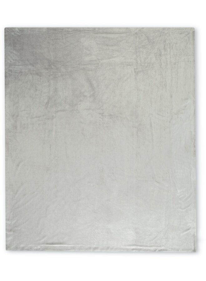 HIP Plaid Uni Grijs - 160x180 - Velvet