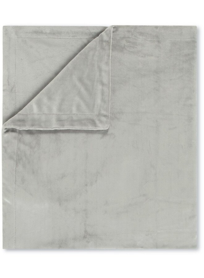 HIP Plaid Uni Grijs - 160x180 - Velvet